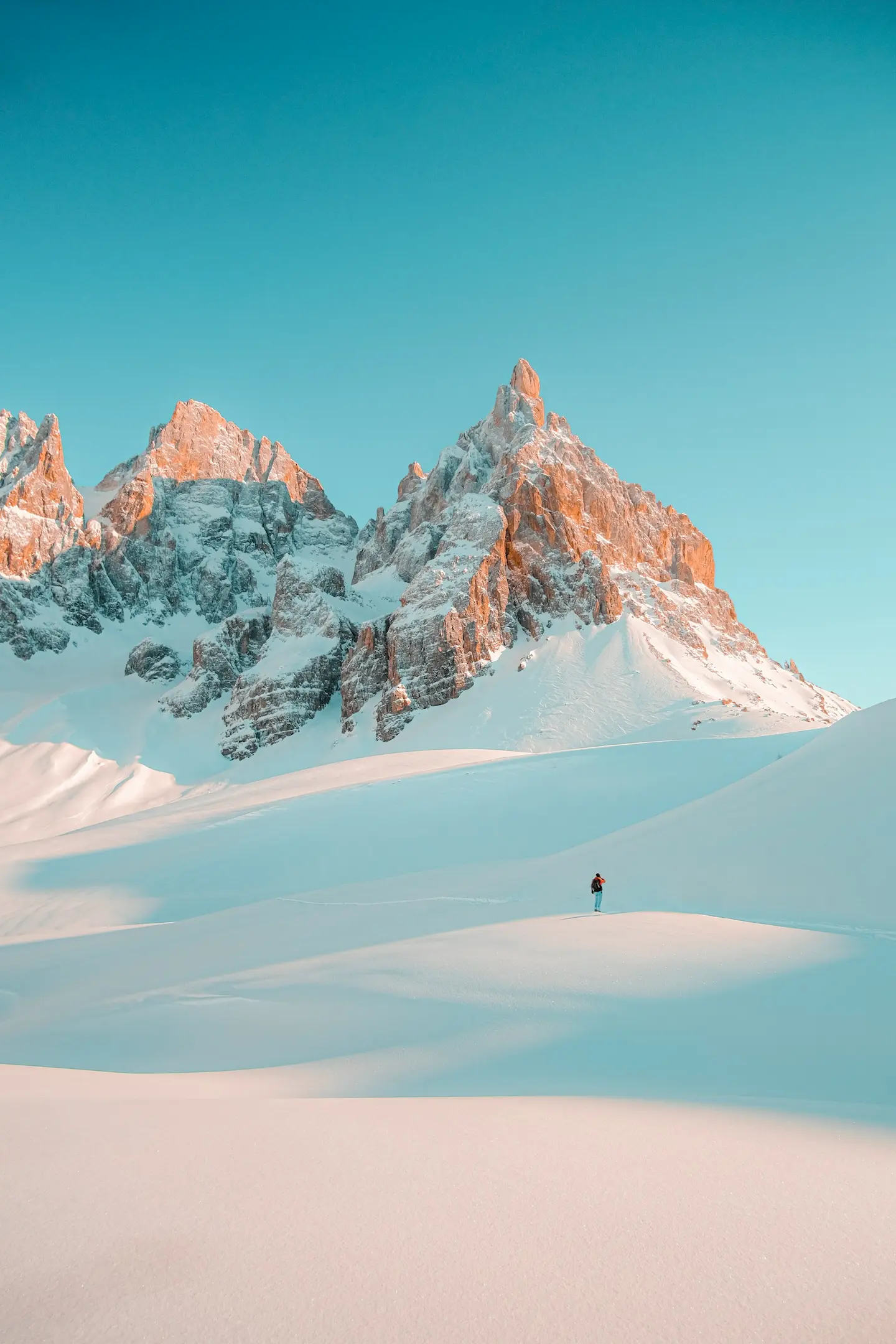 Snowy Mountains in the Winter
